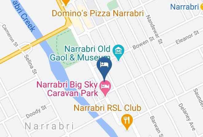 Narrabri - Mid Town Inn Narrabri Maps
