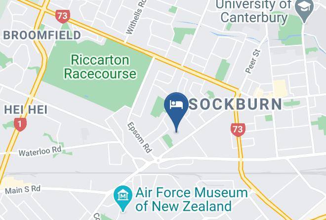 Christchurch - Middlepark Motel Maps