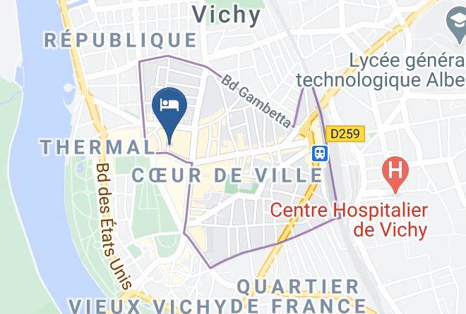 Allier - Le Midland Hotel 3 Etoiles Vichy Restaurant Le Derby's Maps