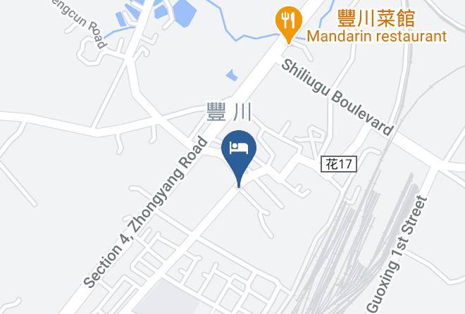 Midori Hostel Mapa - Taiwan - Hualiennty