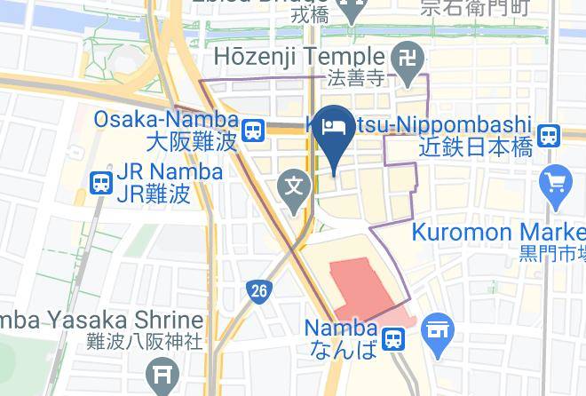 Osaka City Chuo Ward - Midosuji Hotel Maps