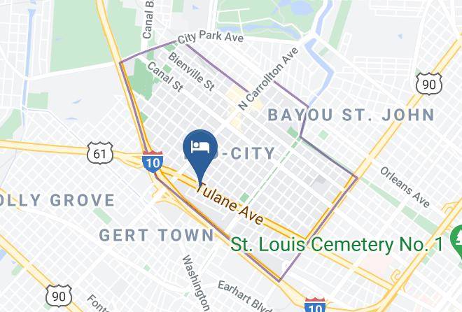 Orleans Par - Midtown Hotel New Orleans Maps