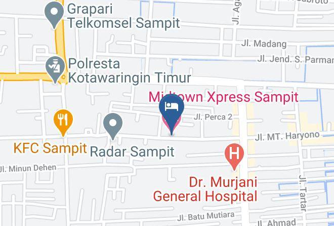 Kotawaringin Timur - Midtown Xpress Sampit Maps