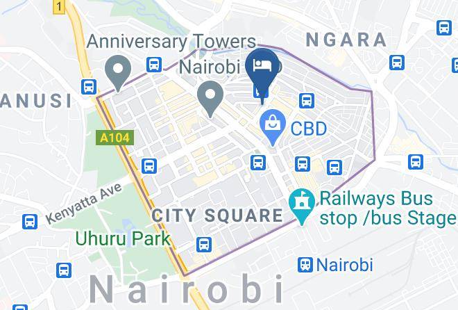 Nairobi - Midview Central Hotel Nairobi Maps