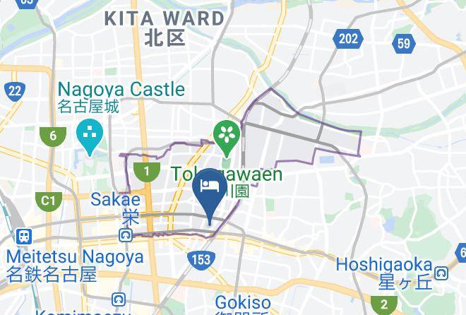 Nagoya City Higashi Ward - Mielparque Nagoya Maps