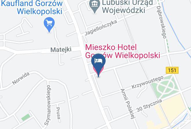 Gorzow Wielkopolski - Mieszko Hotel Gorzow Wielkopolski Maps