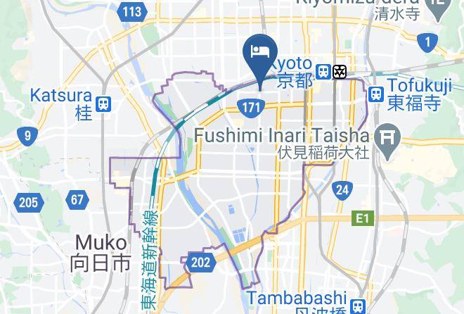 Kyoto City Minami Ward - Mihoreru Annex Toji Maps
