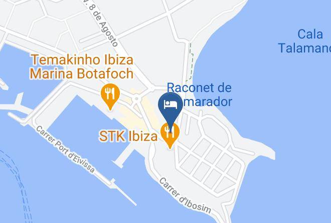 Mikasa Ibiza Boutique Hotel Map
