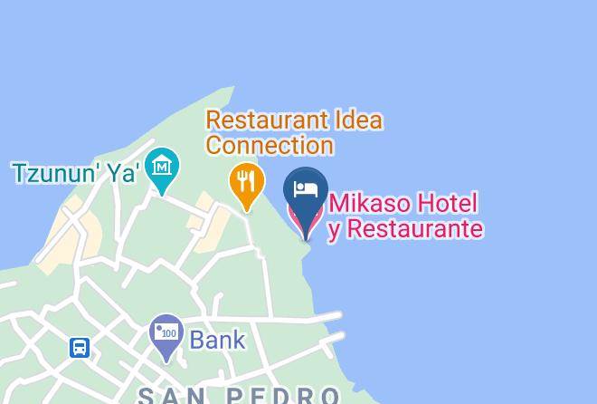 San Pedro La Laguna - Mikaso Hotel Y Restaurante Maps