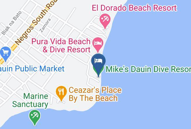 Negros Oriental - Mike's Dauin Dive Resort Maps