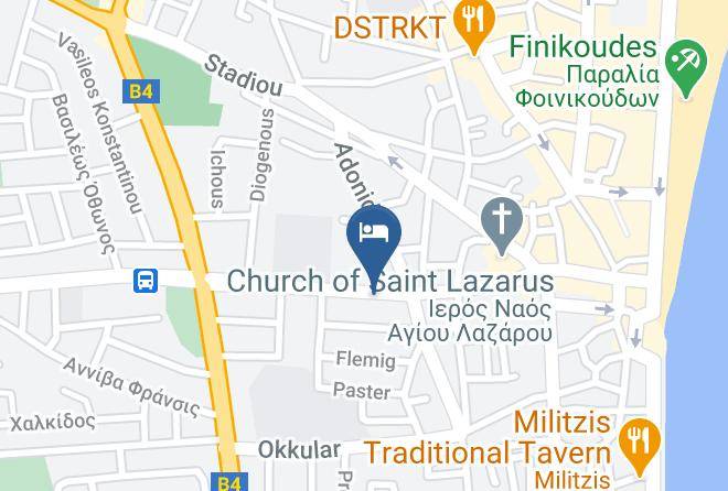 Larnaca - Mikes Kanarium Hotel Maps