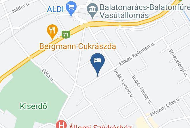 Balatonfured - Mikes Vendeghaz Maps