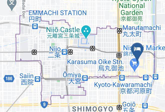 Kyoto City Nakagyo Ward - Mikihan Ryokan Maps
