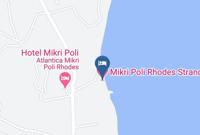 Dodecanese - Mikri Poli Rhodes Strand Maps