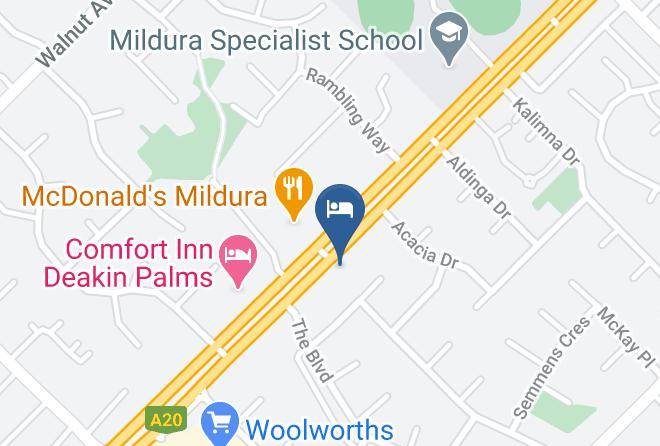 Mildura - Mildura Central Backpackers Maps