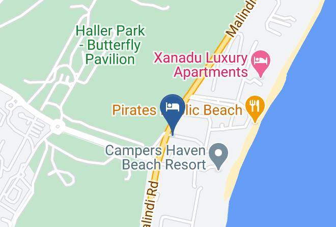 Mombasa - Milele Beach Hotel Maps