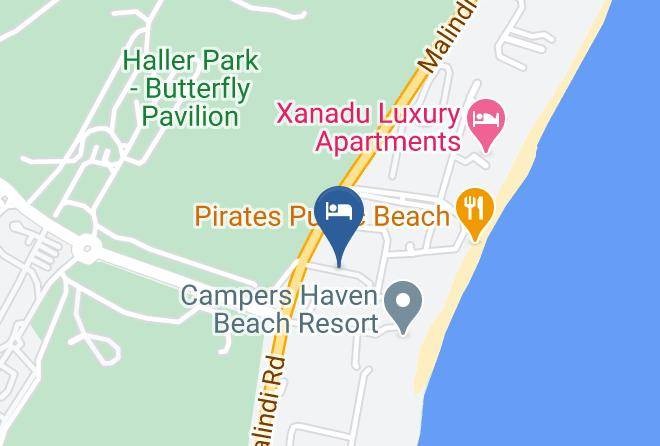 Mombasa - Milele Beach Resort Maps