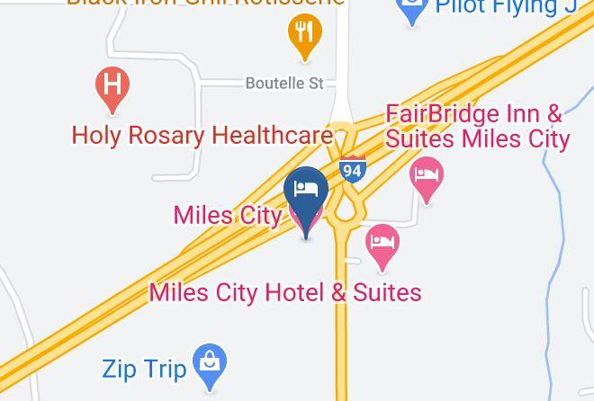 Custer - Miles City Hotel Maps