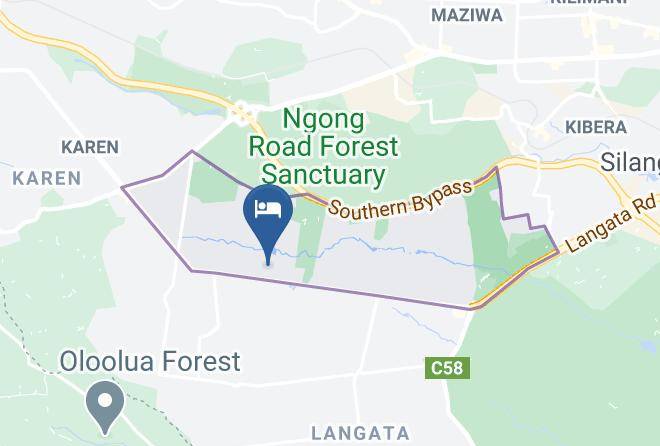 Nairobi - Milimani Backpackers Maps