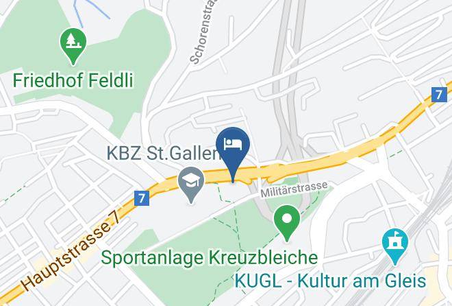 Sankt Gallen - Militarkantine Maps