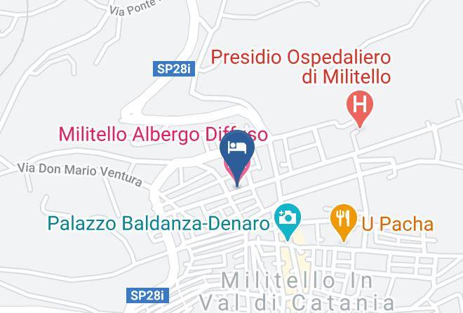 Catania - Militello Albergo Diffuso Maps