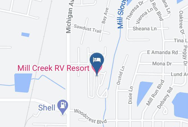 Osceola - Mill Creek Rv Resort Maps