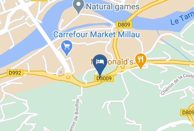 Aveyron - Millau Hotel Club Maps