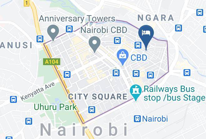 Nairobi - Millenium Year 2000 Hotel Maps