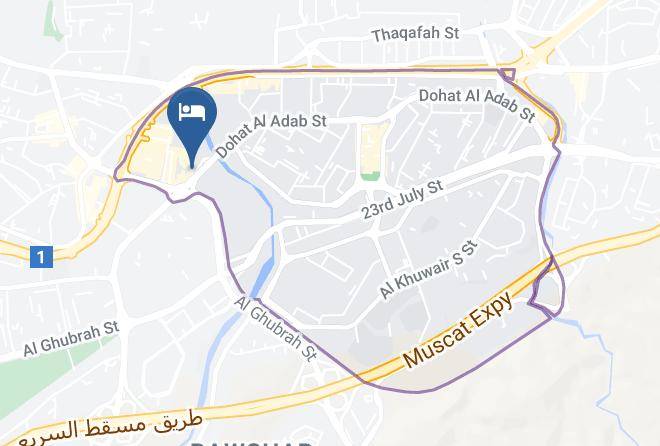 Bawshar - Millennium Executive Apartments Muscat Maps