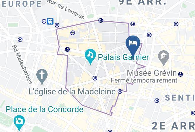 Paris - Hotel Millennium Paris Opera Maps