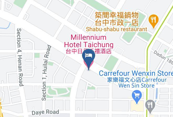 Xitun District - Millennium Hotel Taichung Maps