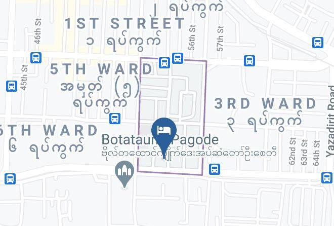 Yangon West - Millennium Hotel Maps