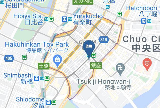 Chuo Ward - Mitsui Garden Hotel Ginza Gochome Maps