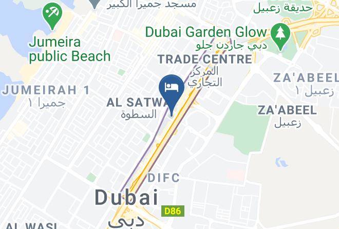 Dubai - Millennium Plaza Hotel Dubai Maps