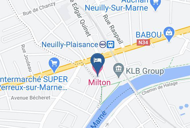 Seine St Denis - Milton Hotel Maps