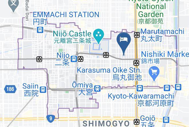 Kyoto City Nakagyo Ward - Mimaru Kyoto Karasuma Oike North Maps