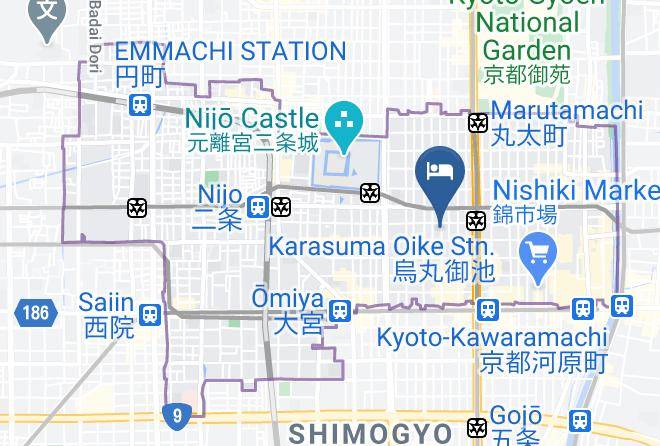 Mimaru Kyoto Shinmachi Sanjo Map