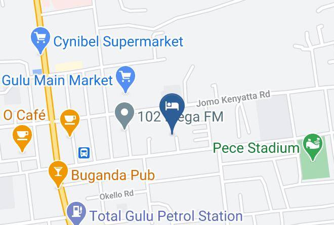 Gulu Municipality - Mimosa Hotel Maps
