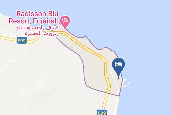 Taween Area - Mina Al Fajer Resort Maps