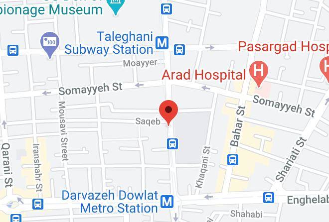 Tehran - Mina Hotel Maps