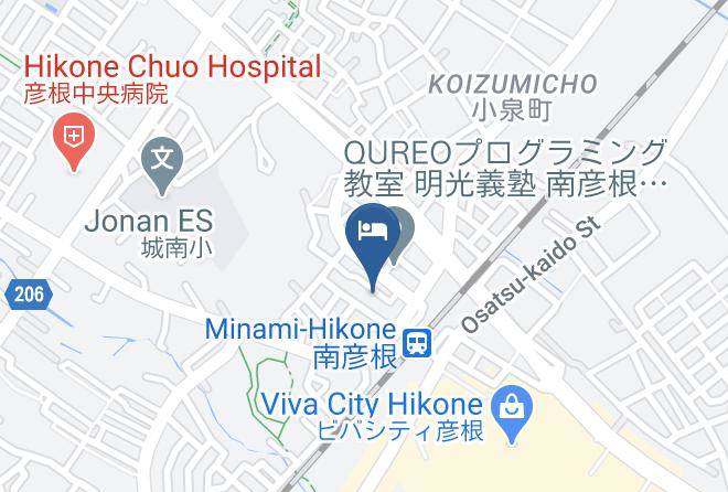 Hikone City - Minami Hikone Station Hotel Maps