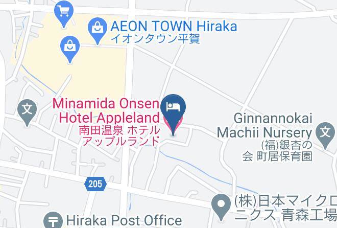 Hirakawa City - Minamida Onsen Hotel Appleland Maps
