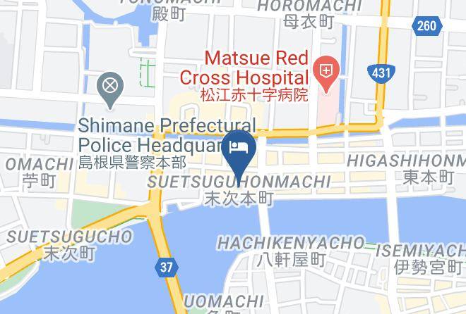 Matsue City - Minami Kan Ryokan Maps