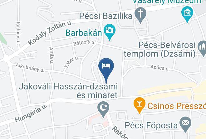 Minaret Residence & Relax Pecs Map