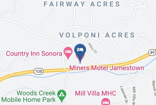 Tuolumne - Miners Motel Jamestown Maps