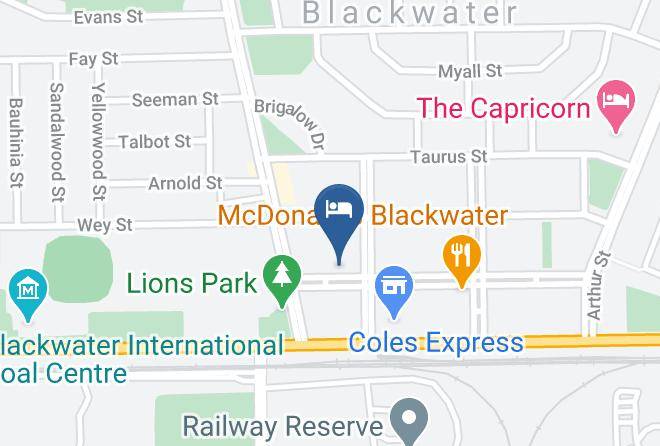 Central Highlands - Miners Rest Motel Blackwater Maps