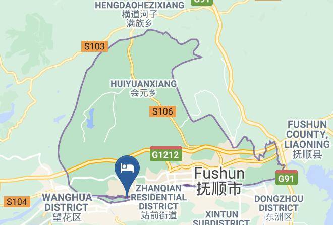 Fushun - Ming Yue Hotel Maps
