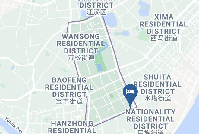 Wuhan - Mingxing Hotel Wuhan Liudu Bridge Maps