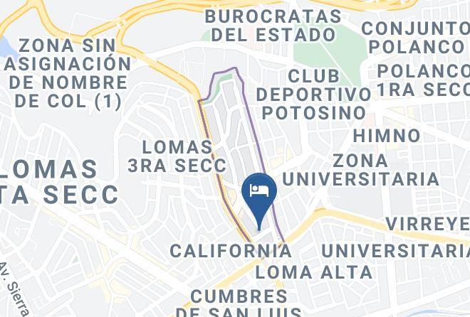 San Luis Potosi Lomas De San Luis Segunda Seccion - Mini Hotel 1920 Maps
