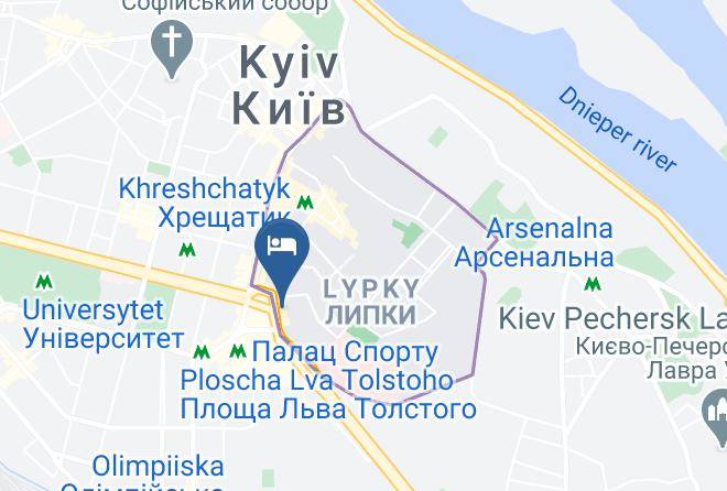 Kyiv - Mini Hotel Baseina Maps